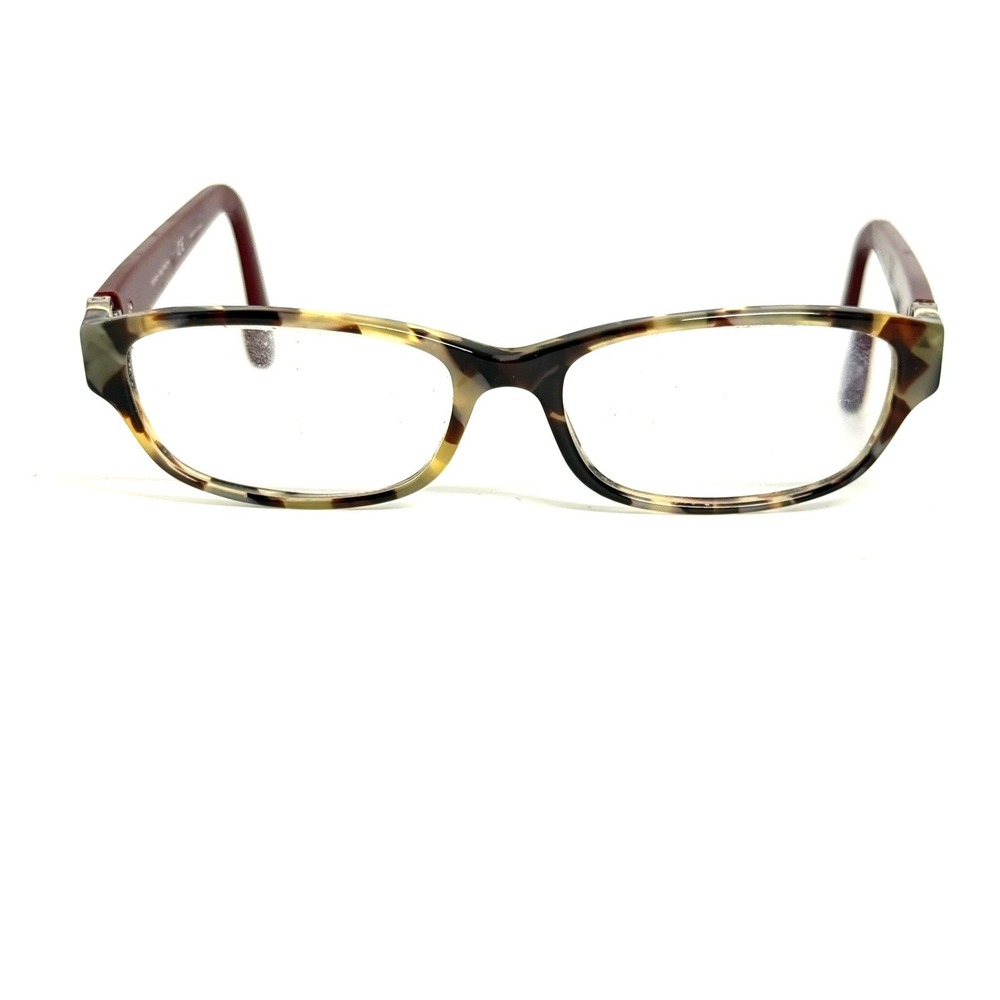 Tory Burch TY 1055 1476 Tortoise Burgundy Rectangular Eyeglass Frames 53-16-135